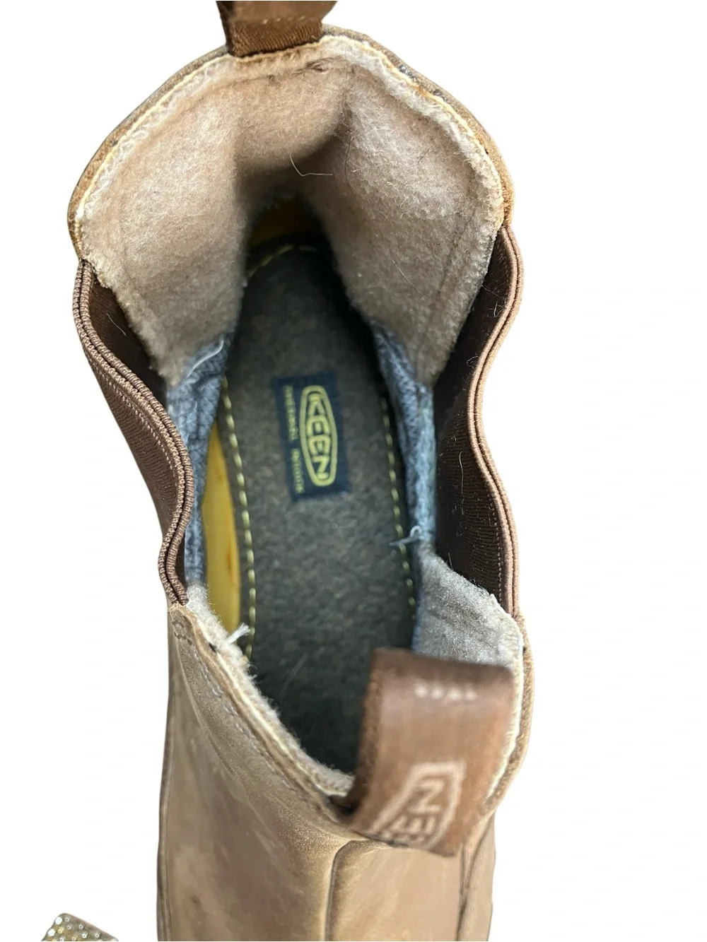 KEEN Anchorage III WP Leather Chelsea Hiking Boots Earth Men's Size 12